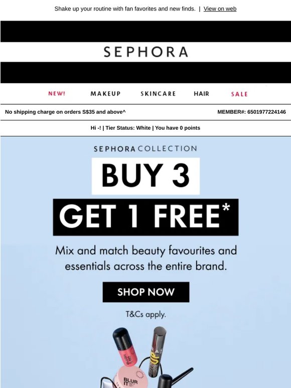 Stock up, glow up. Buy 3 + 1 free 🎁