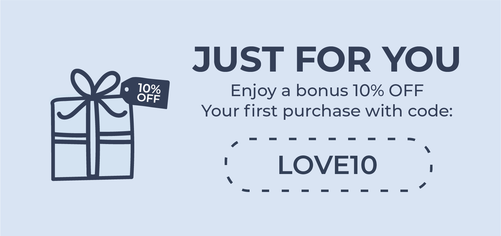 Just use the code: LOVE10 when you check out.