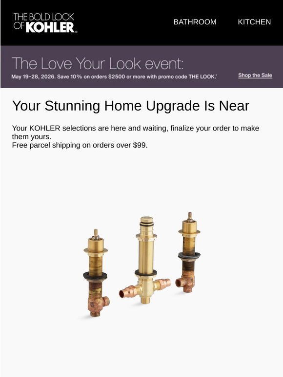 Don't Miss Out on Your KOHLER Favorites