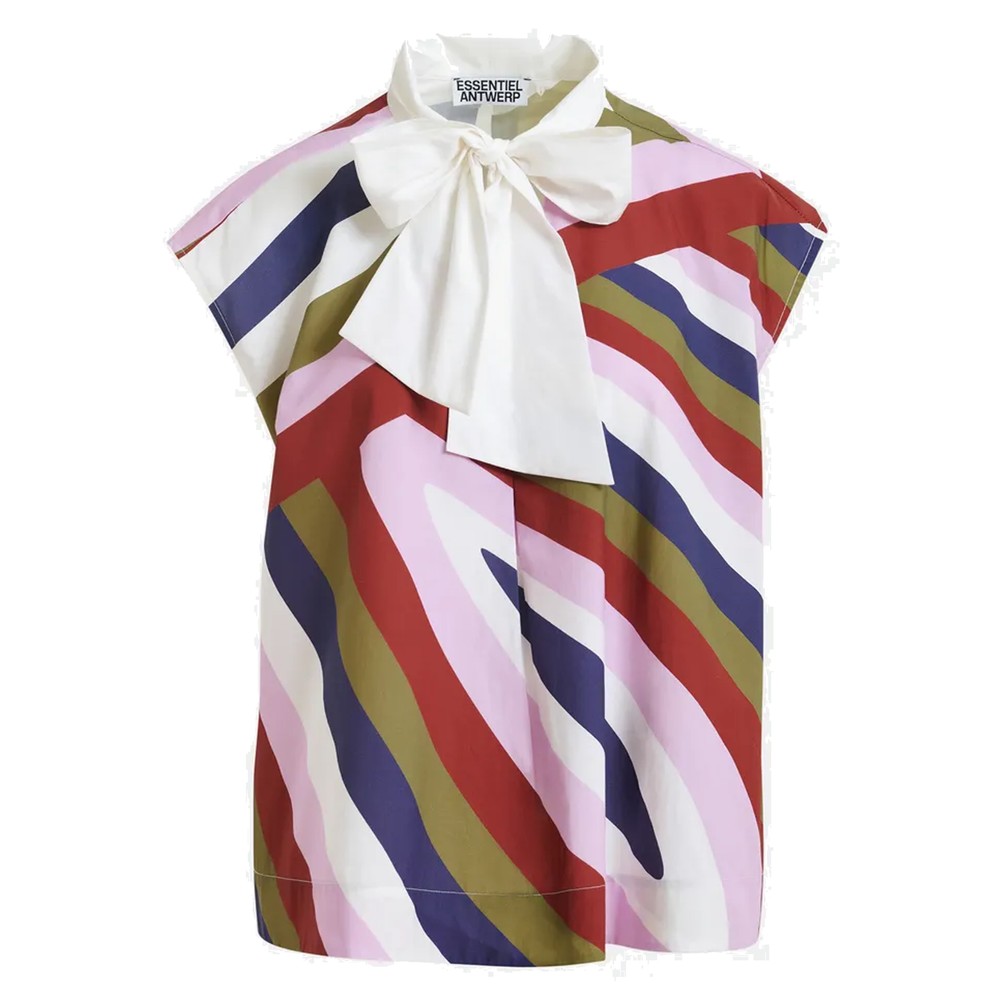 Image of Jopjop Neckline Tie Top - Combo 1 / Off White