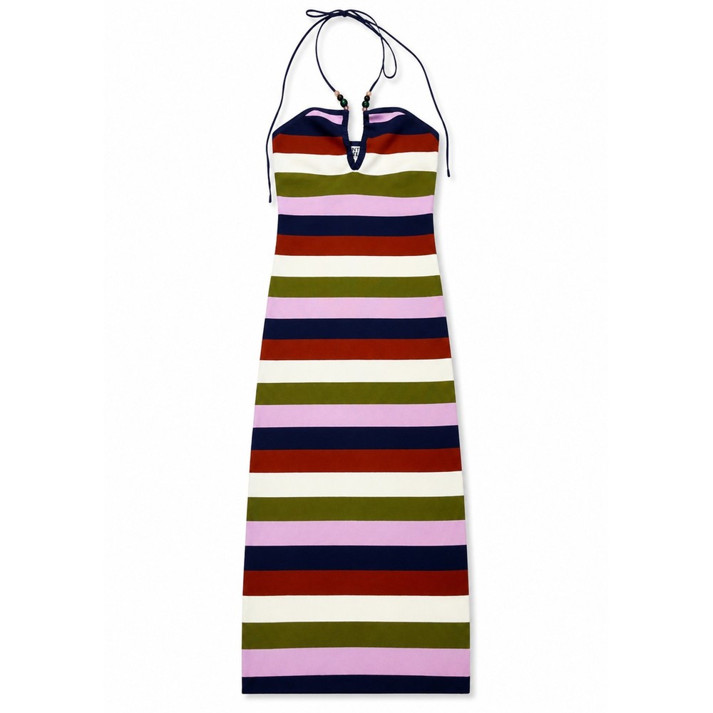 Image of Jawalia Halterneck Dress - Combo2/Blue