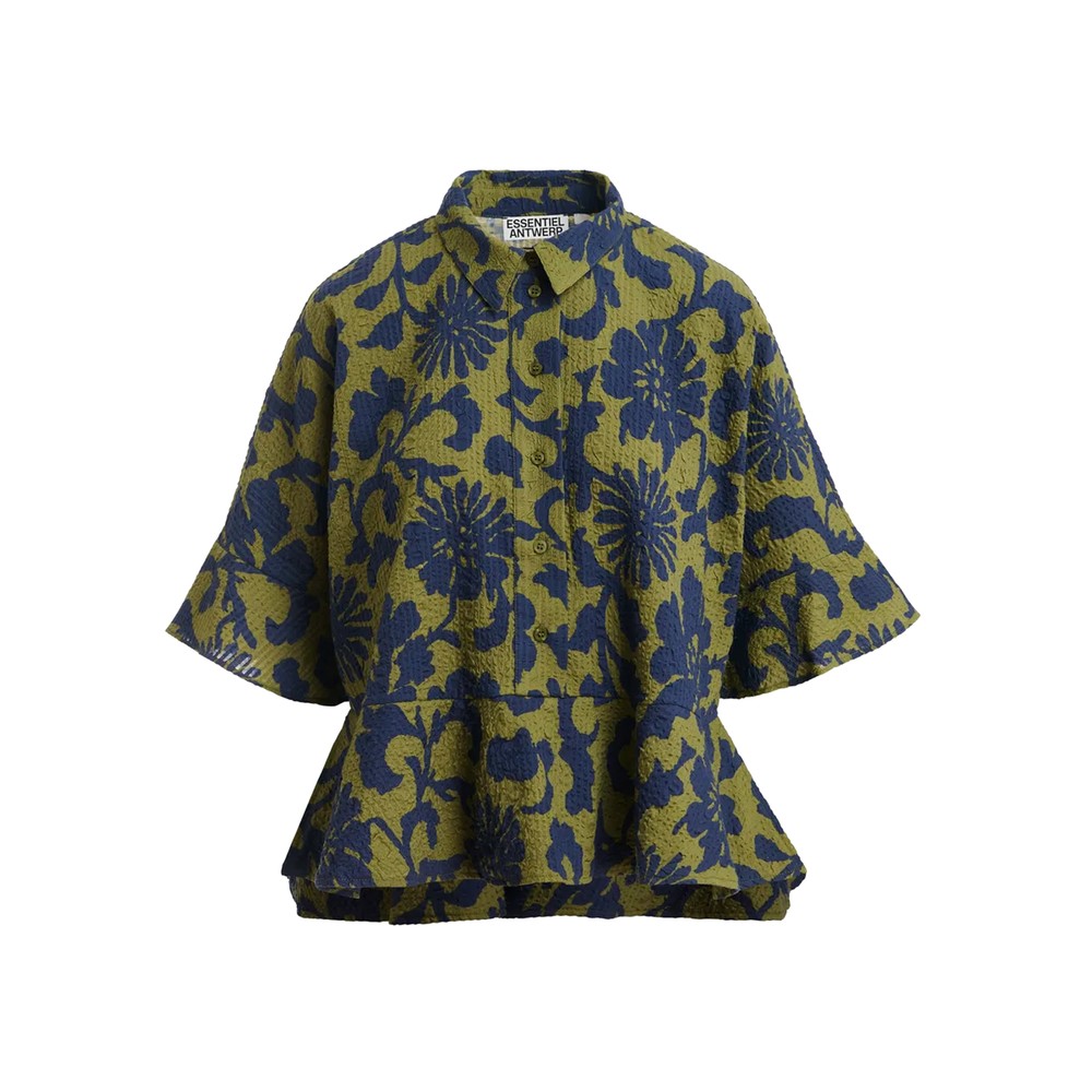 Image of Jaylee Peplem Shirt - Avocado