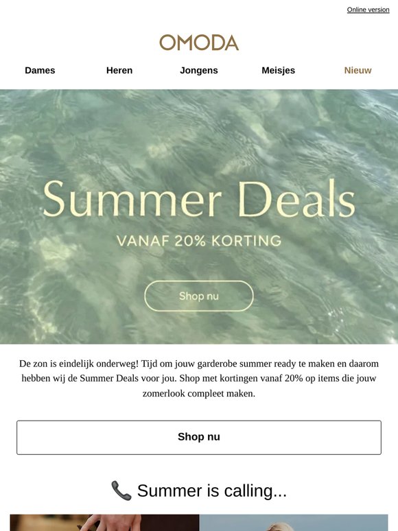 Summer Deals: vanaf 20% korting ❤️‍🔥