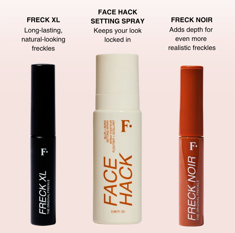 Freck XL + Face Hack Setting Spray + Freck Noir