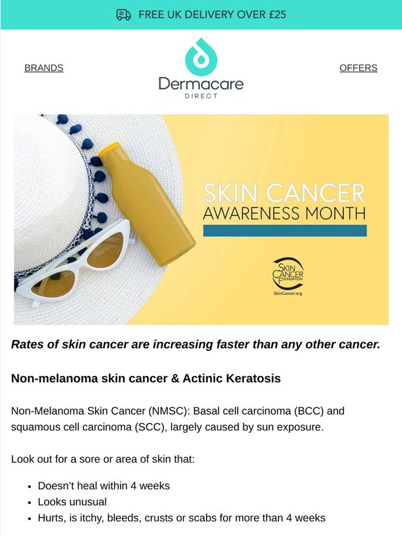 May Is Skin Cancer Awareness Month! 🔆