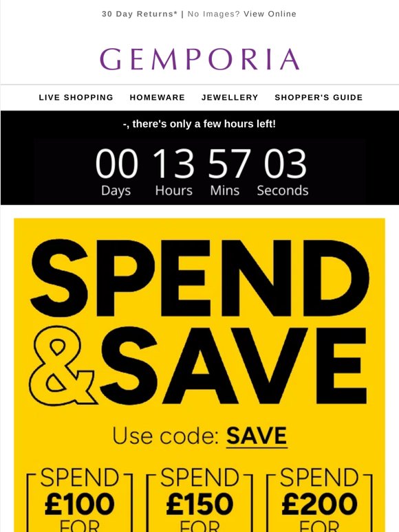 —, your discount ends soon...
