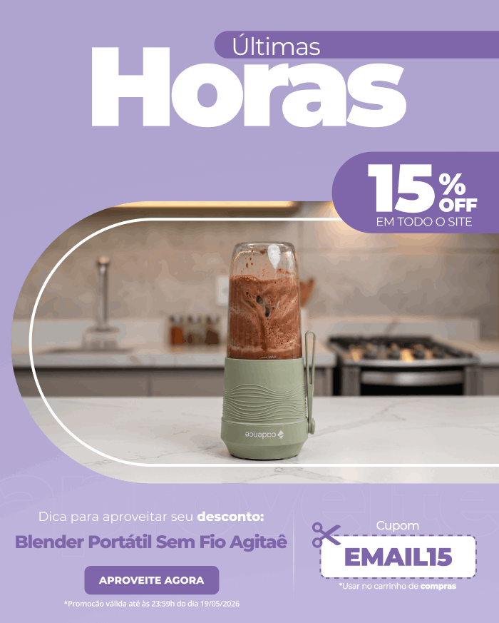 Blender Portátil Sem Fio Cadence Agitaê