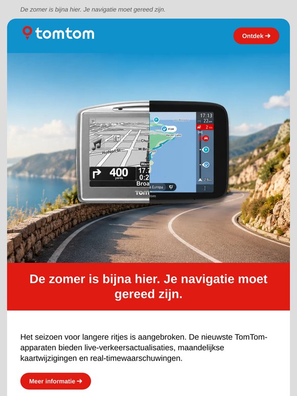 Maak optimaal gebruik van de zomer met de nieuwste TomTom-navigatie