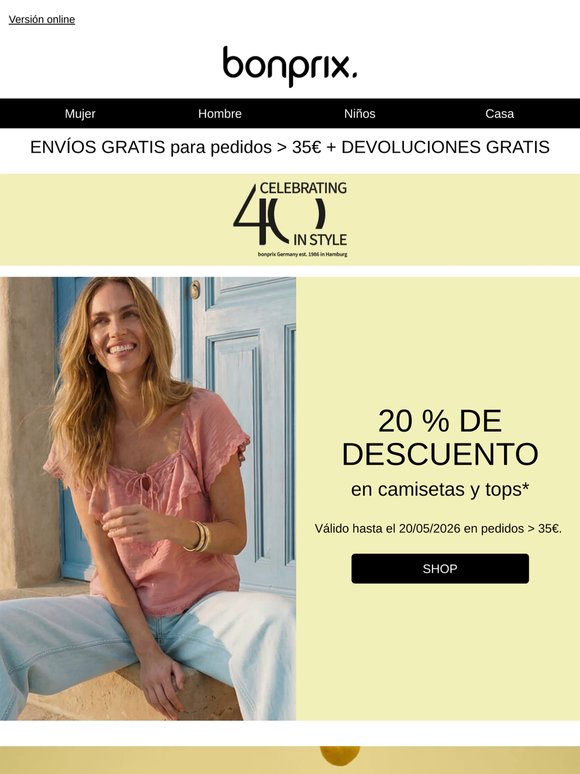 Tu vale: 20 % de descuento 💕