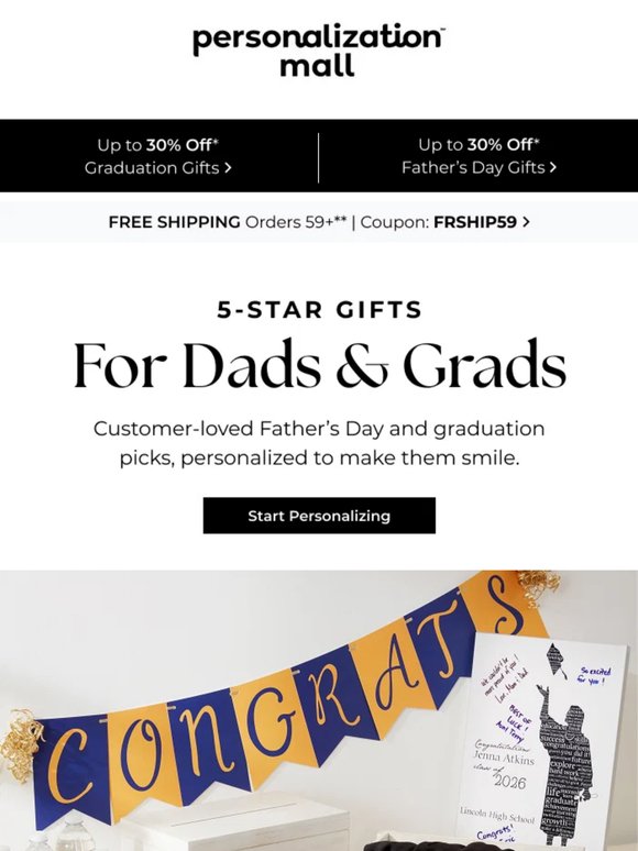 Customer Favorite Gifts For Dads & Grads
