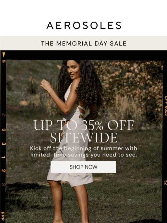 The Memorial Day Sale: up to 35% off sitewide!