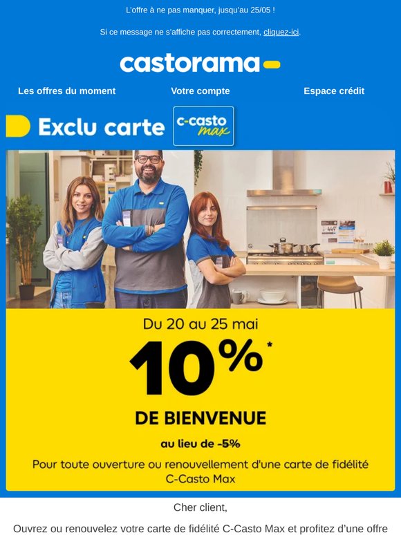 -10% de bienvenue au lieu de -5%