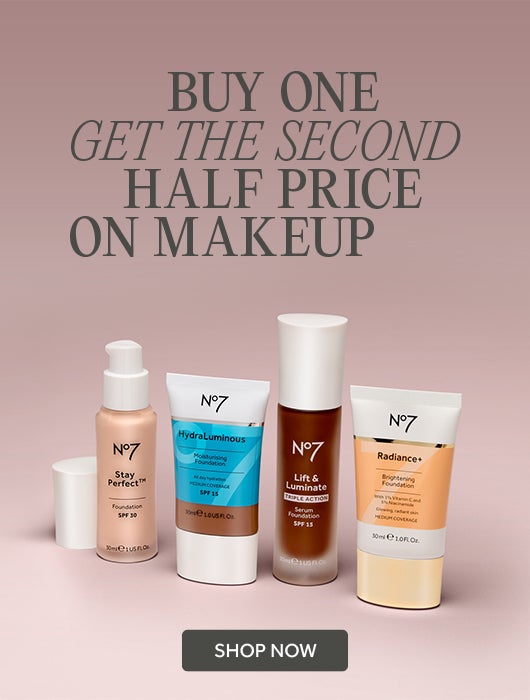 Buy one get the second half price on make up