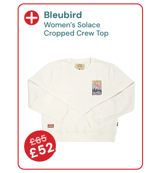 Bleubird Women's Solace Cropped Crew Top - White. Reduced from £65 to £52. 
