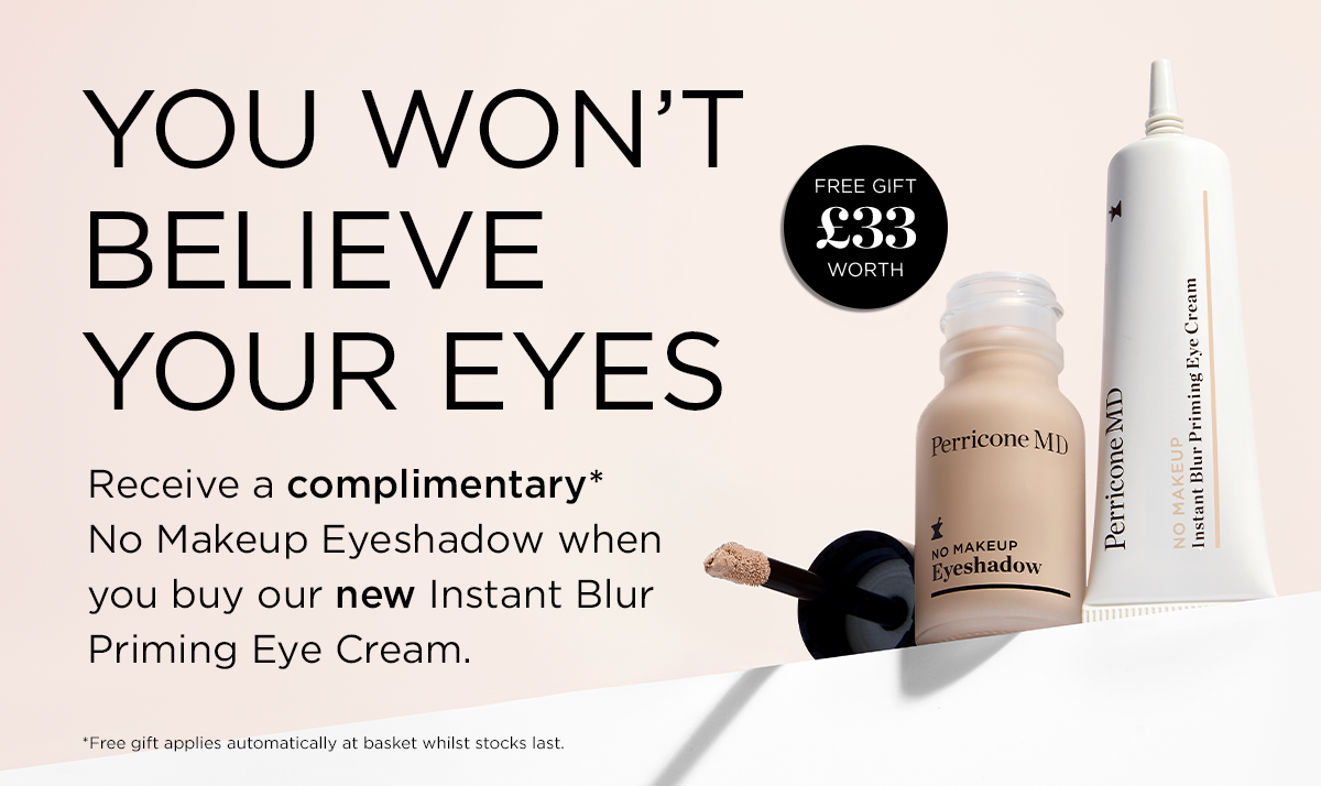 recieve a complimentary eyeshadow when you buy our new instant blue priming eye cream 