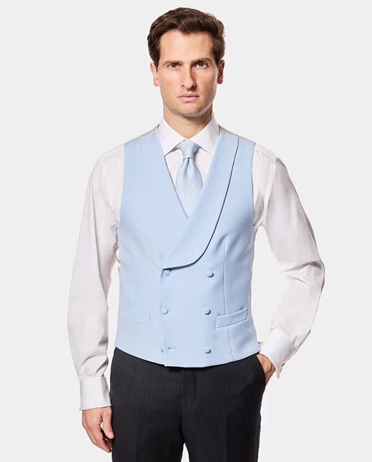 Tailored Fit Blue 1913 Morning Waistcoat