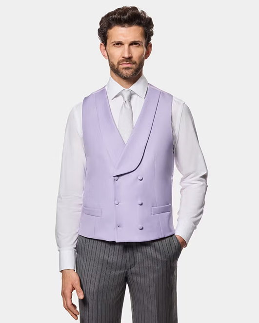 Tailored Fit Lilac 1913 Morning Waistcoat