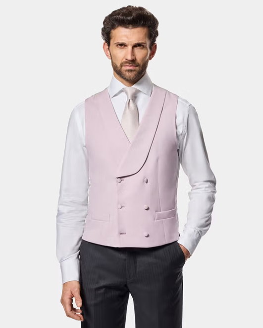 Tailored Fit Pink 1913 Morning Waistcoat