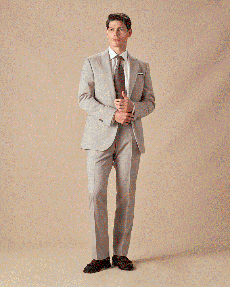 Tailored Fit Greige 1913 Suit