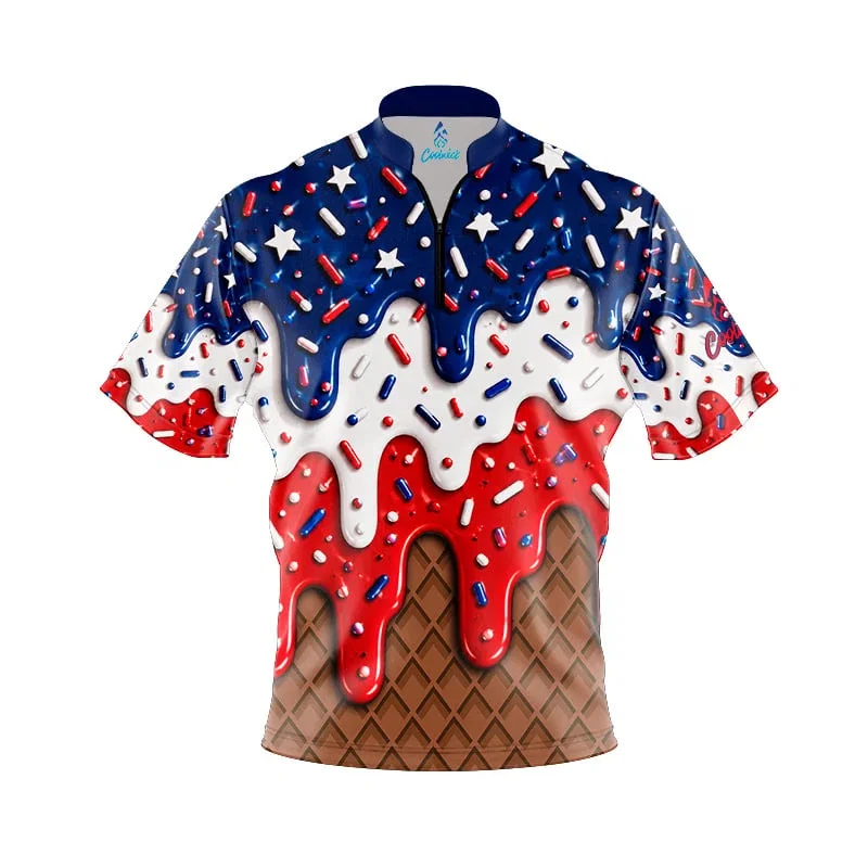 Image of Star Spangled Cone Fast Track CoolWick Bowling Jersey