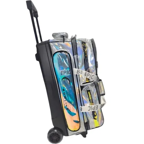 Image of Epic 3 Ball Triple Luminous Silver Holo Bowling Bag