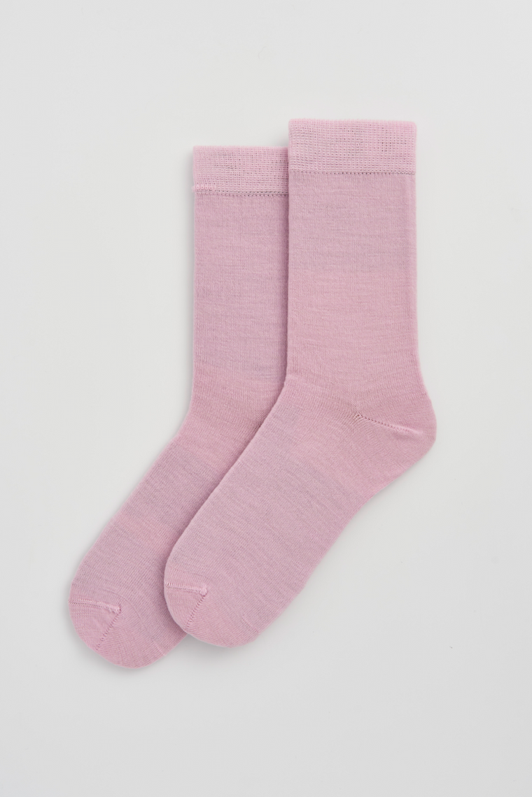 Sugar Pink Merino Socks