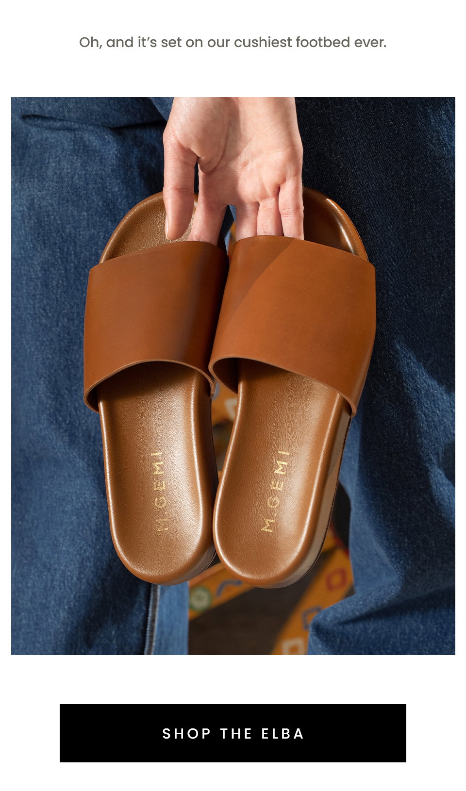 Oh, and it’s set on our cushiest footbed ever. < Shop The Elba > 