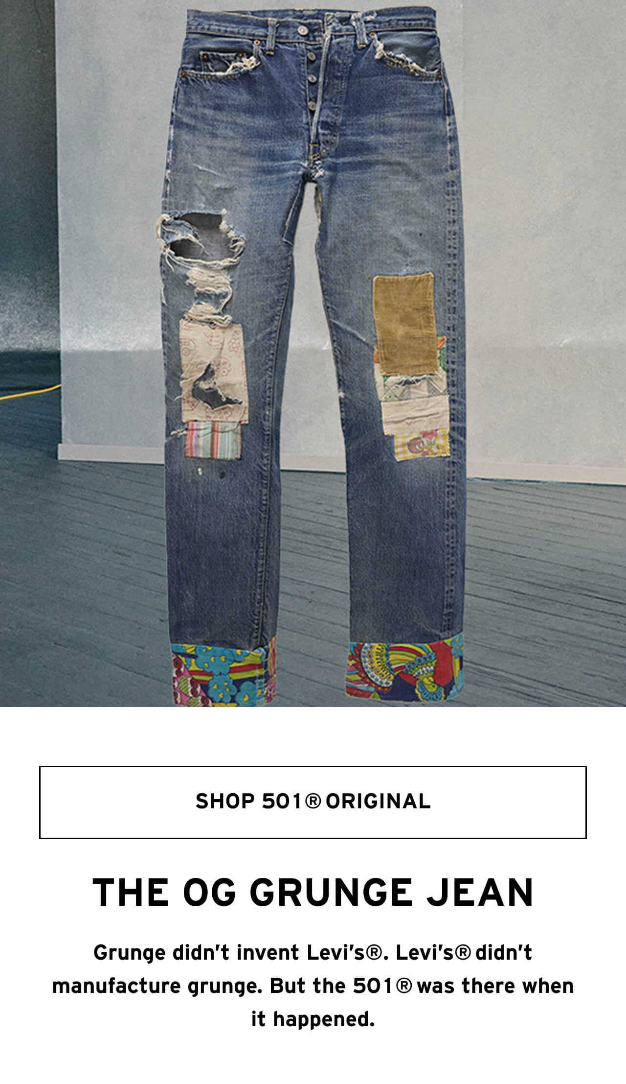 THE OG GRUNGE JEAN. SHOP 501® ORIGINAL
