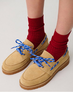 Chaussures belem bateau cuir suédé