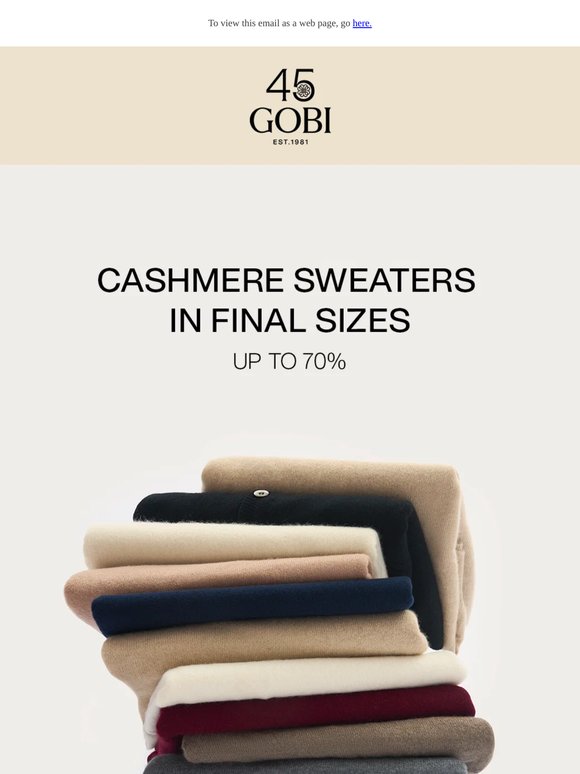 Up to 70% | Sweaters from The Closing Edit