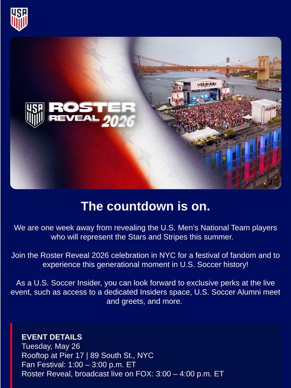 The countdown is on.