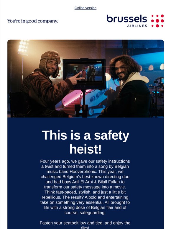 Your attention please: This is a safety heist!