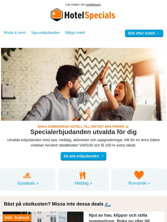 Boka spontant eller planera sommaren ☀️ Fynda hotell just nu!
