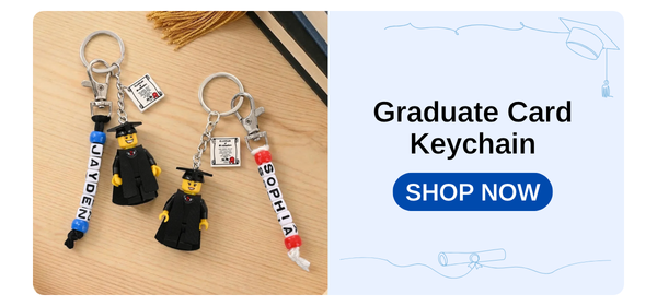 Graduate Card Keychain