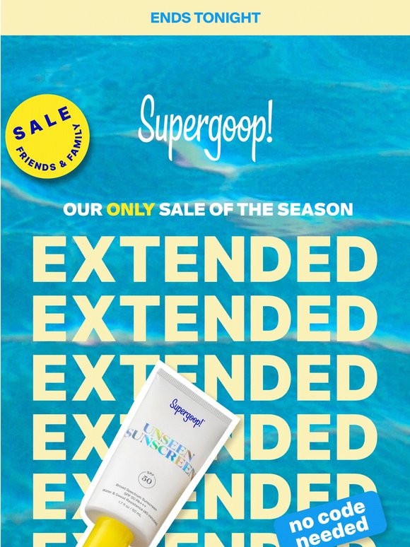 SURPRISE! 20% off sitewide has been extended
