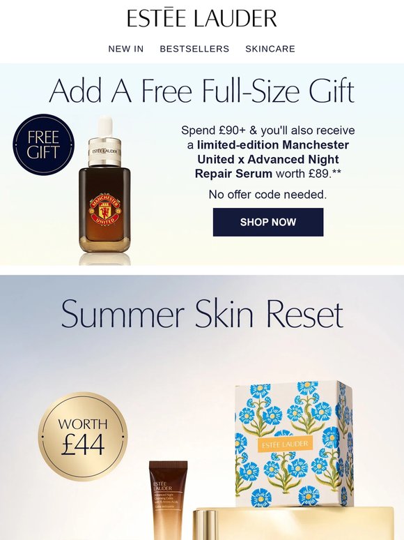 Score a free Manchester United serum worth £89 ⚽