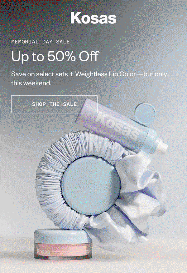 Memorial Day Sale | Up to 50% Off  | Save on select sets + Weightless Lip Color for a limited time only.