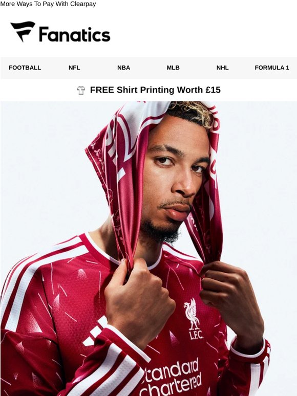 26/27 Liverpool Kit Out Now! Greatness Never Walks Alone
