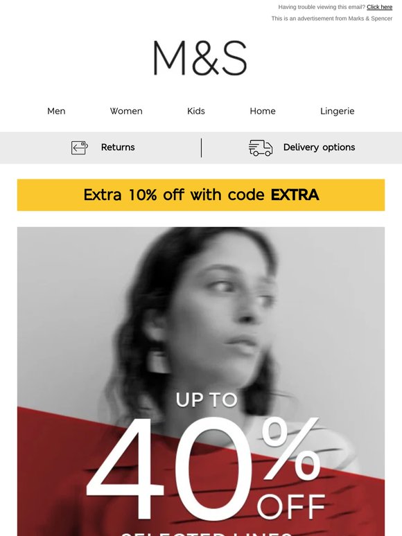 —, your 40% off offer is still here...