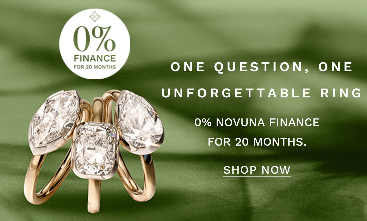 One question, one unforgettable ring 0% Finance for 20 months SHOP NOW