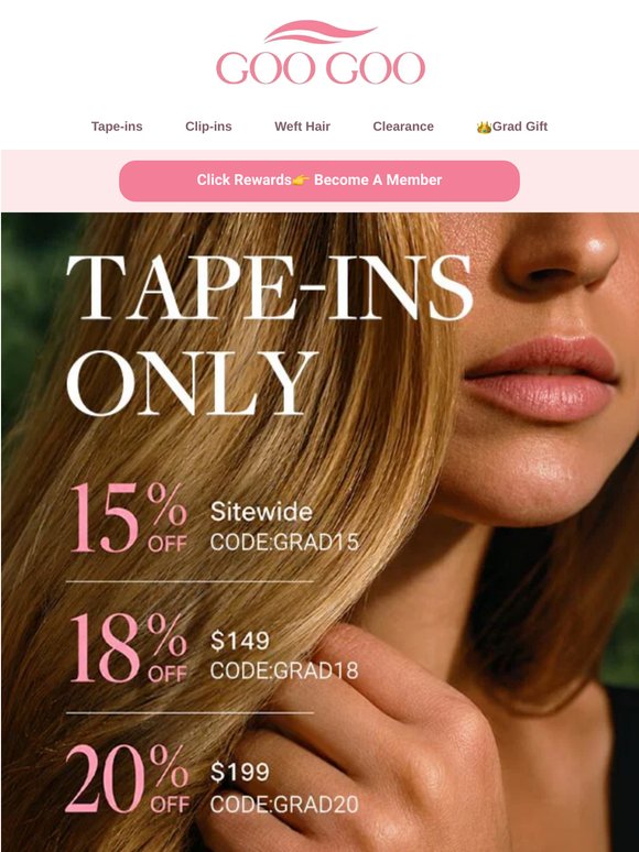 🔥🔥UP TO 20% OFF! Special Discount For Tape-ins Only!