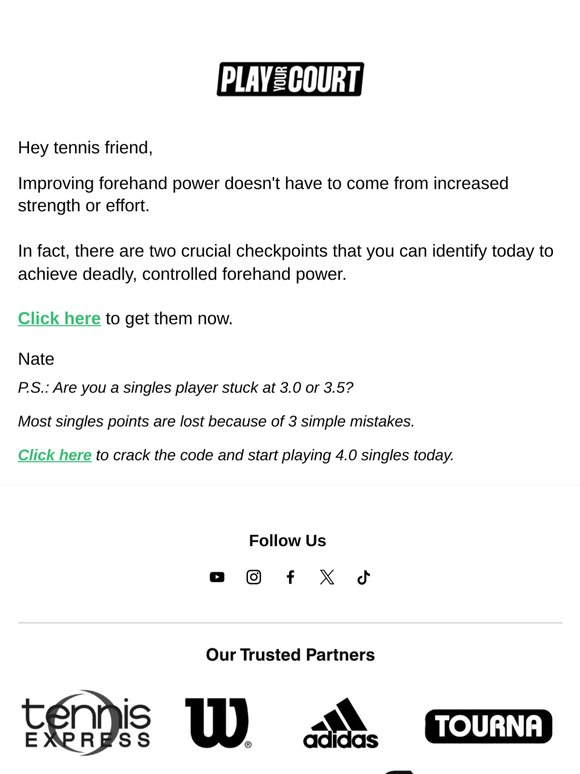 2 Checkpoints for a Deadly Forehand ☠️