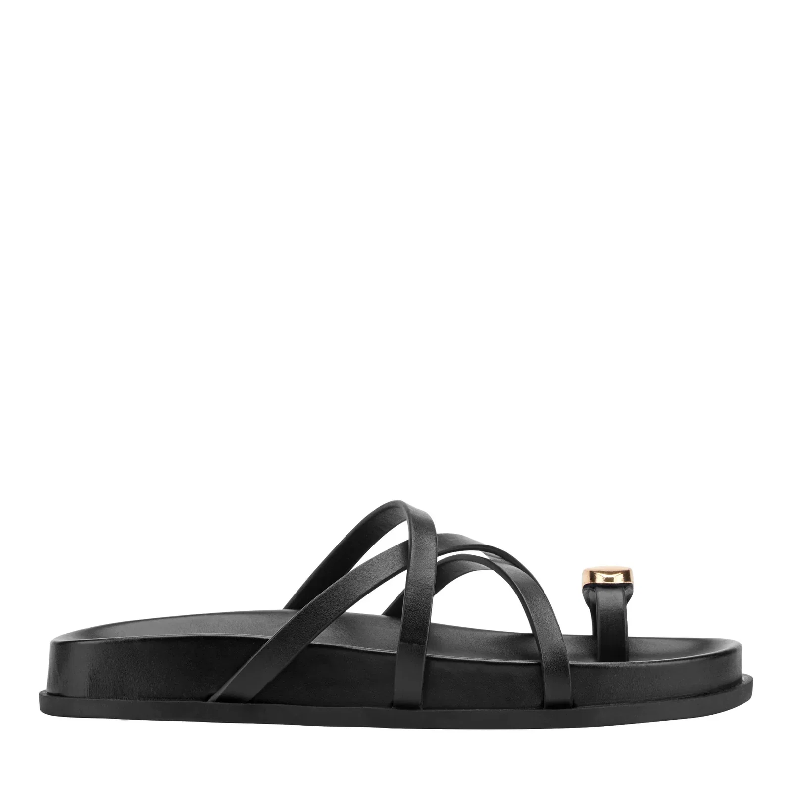 Image of Braidey Strappy Flat Leather Sandal