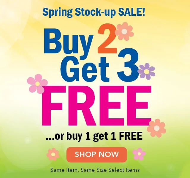 Spring Stock up Sale! 