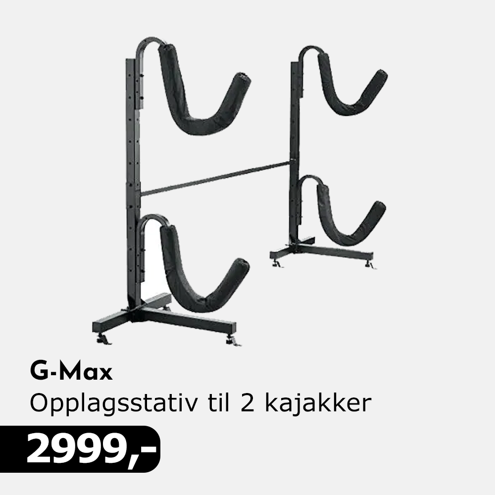 G-Max Opplagsstativ 2 kajakker 