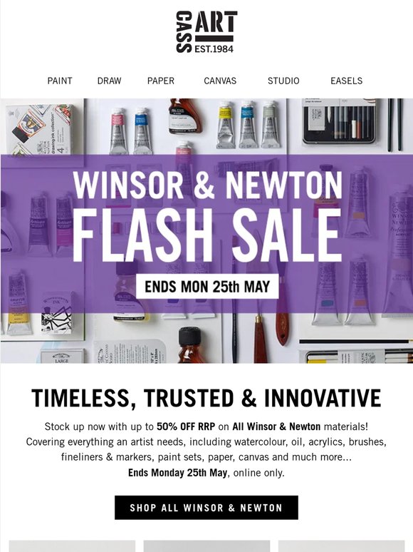Half Price Winsor & Newton Sale!