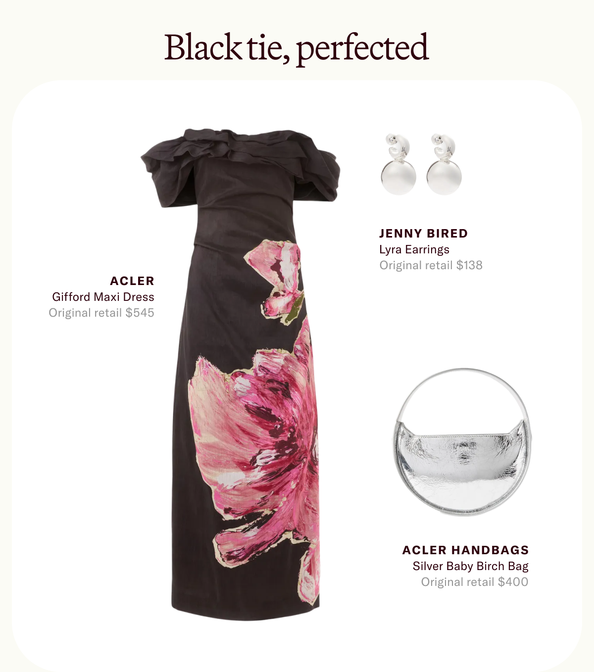 Black tie, perfected