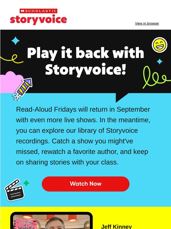 Read-alouds available on-demand