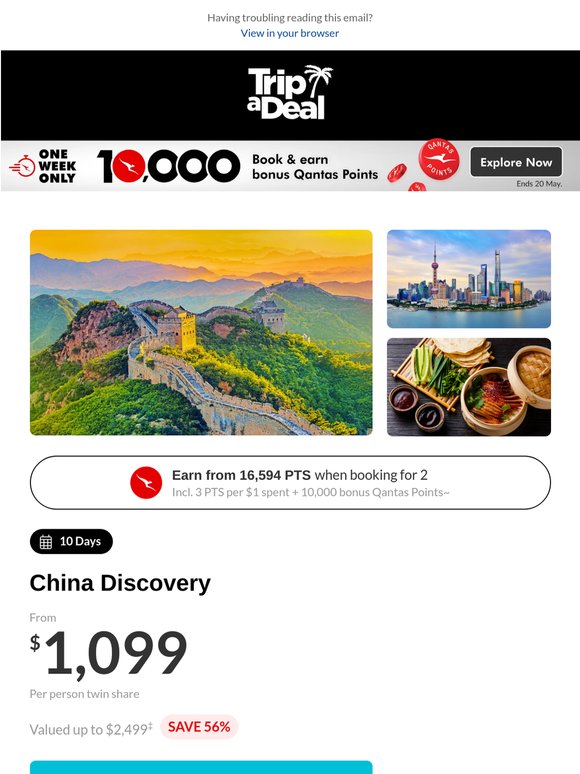 Ends tonight ⏰ Earn 10,000 bonus Qantas Points
