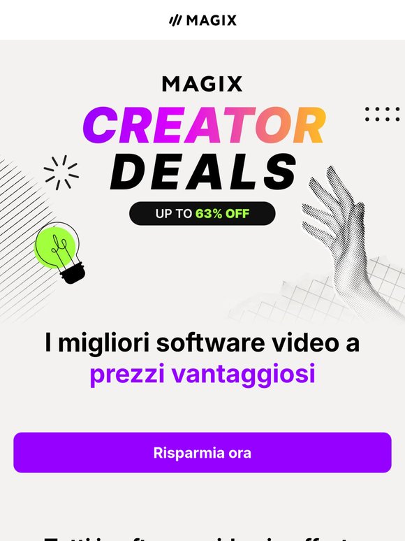 Montaggio video con IA: ora fino al 63% di sconto